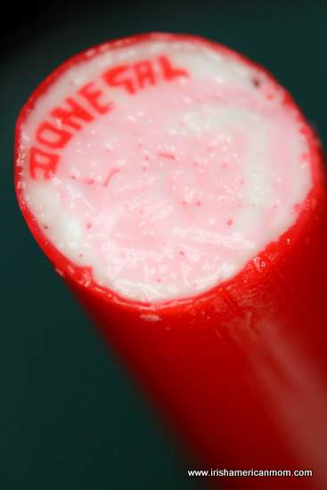 A stick of pink and white rock from Donegal | Irish American Mom A stick of pink and white rock from Donegal