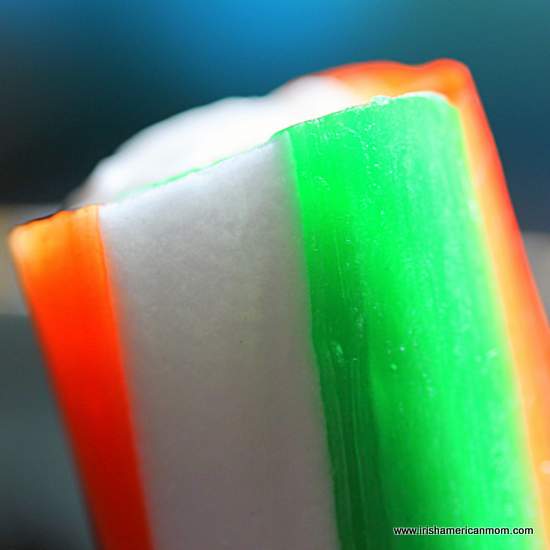 Irish seaside rock in patriotic colors | Irish American Mom Irish seaside rock in patriotic colors