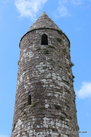 Top half of an Irish round Tower | Irish American Mom Top half of an Irish round Tower