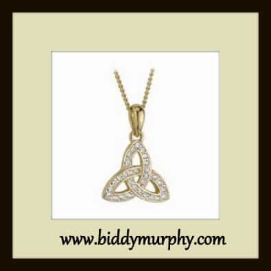 Gold Plated Trinity Knot Necklace