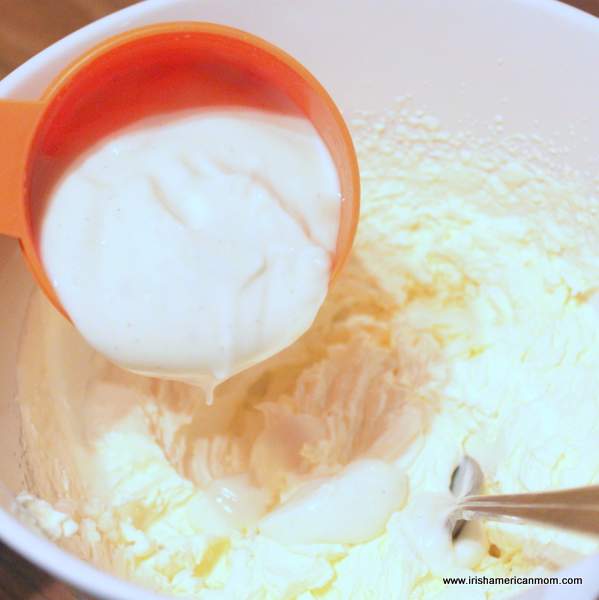 Adding vanilla yogurt to whipped cream | Irish American Mom Adding vanilla yogurt to whipped cream