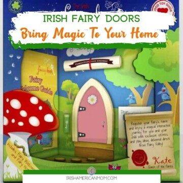 Fairy door with text banner