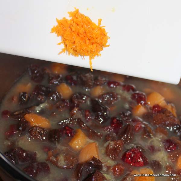 Orange zest for dried fruit salad | Irish American Mom Orange zest for dried fruit salad