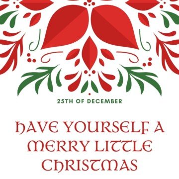 Text on a Christmas graphic