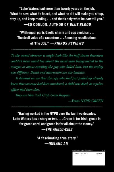 NYPD Green back jacket cover