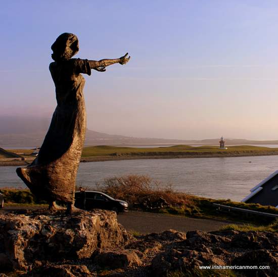 Statue at Rosses Point Sligo | Irish American Mom Statue at Rosses Point Sligo