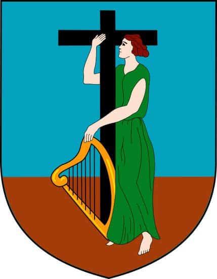 Coat of Arms for the Carribbean island of Montserrat | Irish American Mom Coat of Arms for the Carribbean island of Montserrat