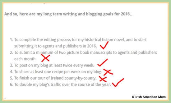 Long Term Blogging Goals for Irish American Mom | Irish American Mom Long Term Blogging Goals for Irish American Mom