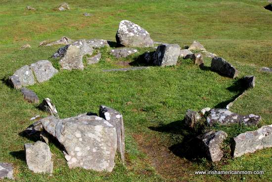 Markings of the stone hut at Drombeg Stone Circle | Irish American Mom Markings of the stone hut at Drombeg Stone Circle
