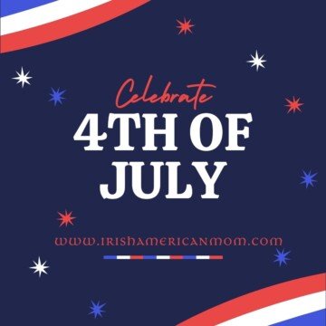 Graphic with stripes and text