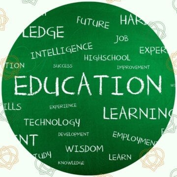 Circular graphic with text overlay and Celtic Symbols