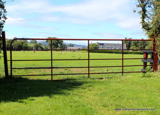 Red painted iron gate in Ireland | Irish American Mom Red painted iron gate in Ireland