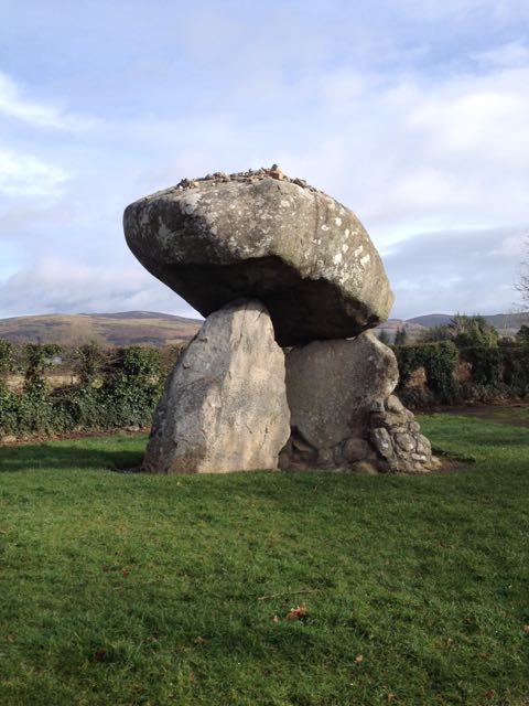 the-proleek-dolmen-in-county-louth-ireland | Irish American Mom Large dolmen with huge capstone in a green field
