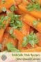 Carrots and parsley with text banner