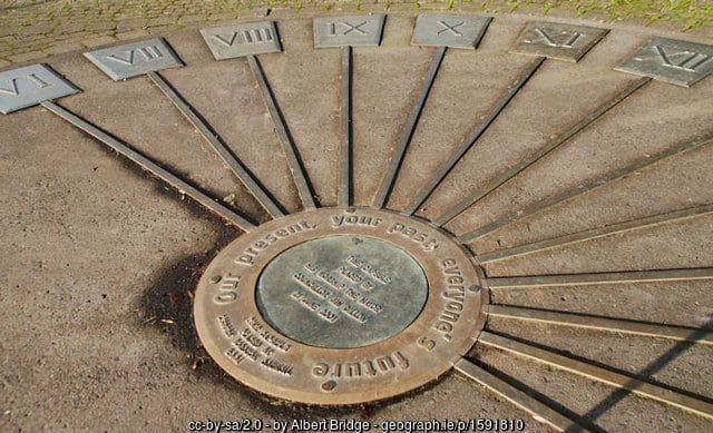 Time Capsule Lisburn | Irish American Mom A sign on the ground with date markings