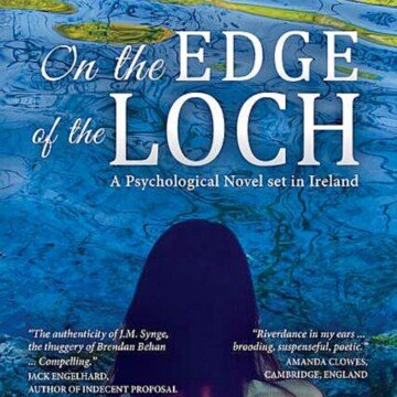 Book cover featuring water and text