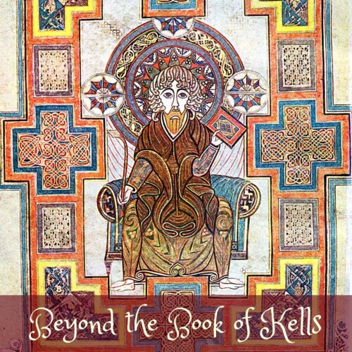 Illustrated medieval manuscript with text overlay