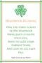 Green and cream Irish-themed graphic titled “Shamrock Blessing” featuring the quote “May the three leaves of the shamrock bring faith to guide your way, hope to light your darkest hour, and love to fill each day,” with Celtic shamrock design and Irish American Mom branding.