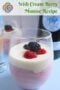 Glass of berry mousse