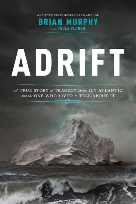 Book Cover for Adrift by Brian Murphy | Irish American Mom Adrift Book Cover featuring an iceberg