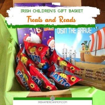 Bags of chips with a book and text banner