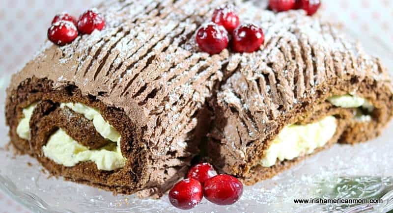 Black Forest Chocolate Log - Sew White