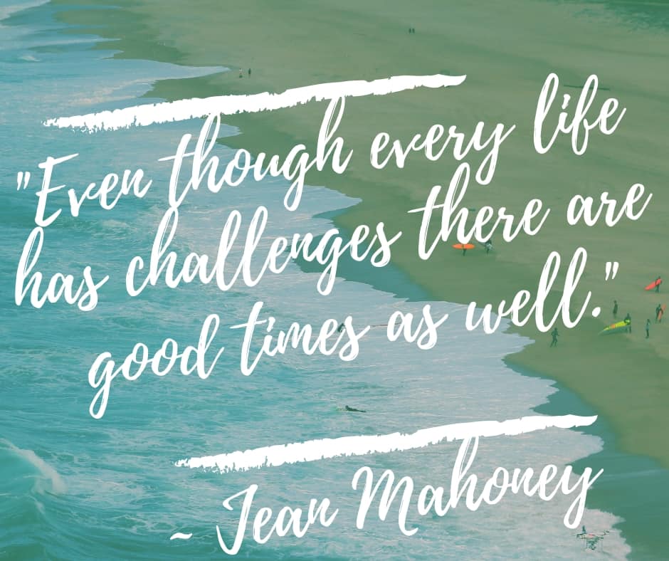 Text on a graphic featuring the tide on a sandy shoreline