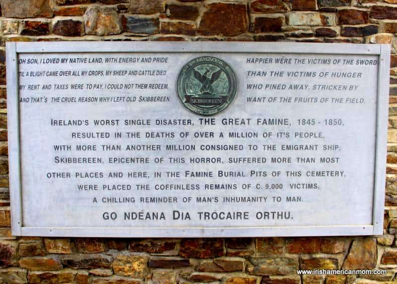 Remembering the victims of the Great Irish Famine in Skibbereen