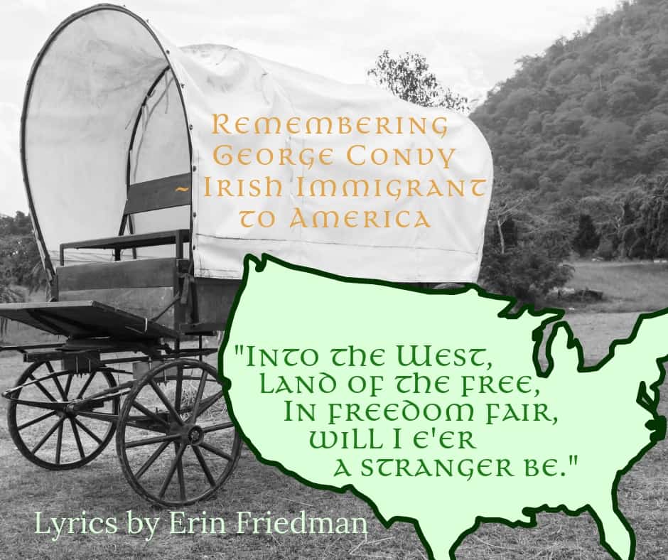 An old pioneer wagon used to head west