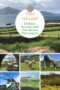Collage of Dursey Island and Beara Peninsula featuring coastal cliffs, green fields with sheep, historic ruins, a cemetery, and the Dursey cable car in County Cork, Ireland.