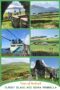 Collage of Dursey Island and Beara Peninsula featuring cemetery ruins, coastal views, cable car, green hills, and grazing animals in County Cork, Ireland.