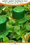 Green leprechaun hts and shamrocks with text banners