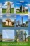 Collage of ancient monuments with text banner