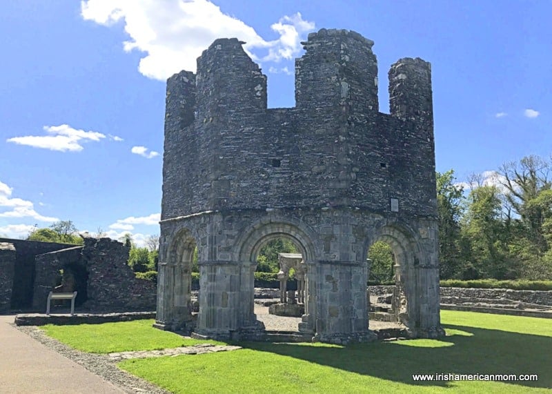 Ruined remains of the levabo at Old Mellifont Abbey | Irish American Mom An old stone building