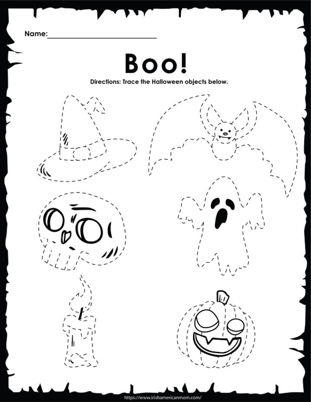 Halloween Activity Sheets For At Home Fun | Irish American Mom