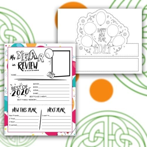 Text on pages over Celtic designs