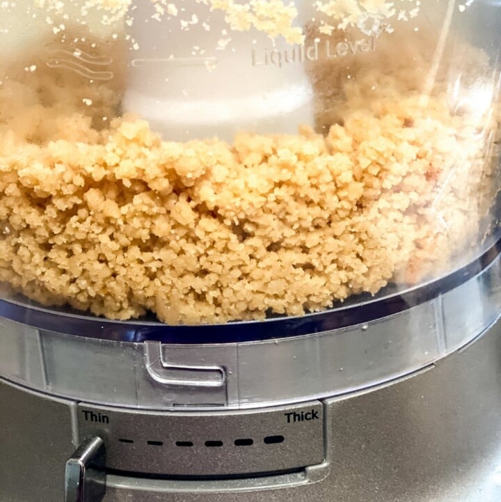 Crumbling cake using a food processor | Irish American Mom Cake crumbs in a food processor