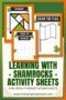 Set of preschool activity sheets featuring shamrock-themed learning pages including a tangram puzzle, number tracing, and a color-the-flag worksheet, with text reading “Learning with Shamrocks Activity Sheets.”