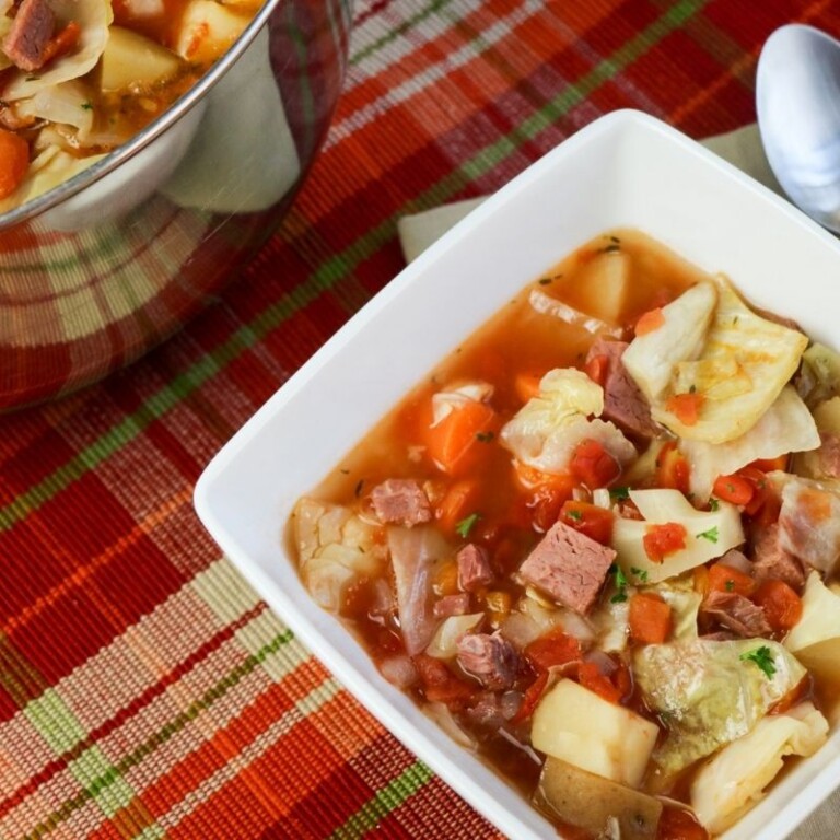 Leftover Corned Beef and Cabbage Soup