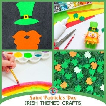 Irish craft collage with text banner