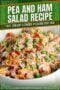 Single-image Celtic-styled poster of Pea and Ham Salad in cream (#EEEEEE), emerald green (#218C0E), and burnt orange (#E67519) tones, with rustic Irish typography.