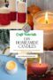Candle collage with text banner
