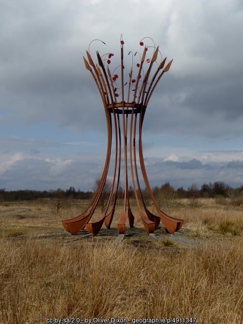 Sculpture in a field