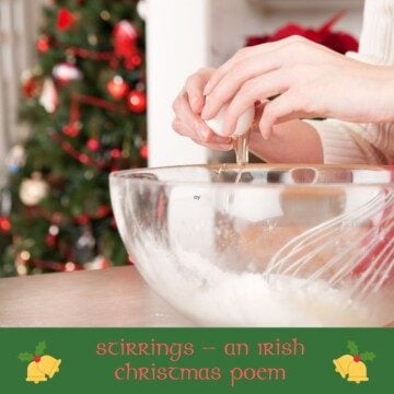 Cracking an egg into a bowl with text banner