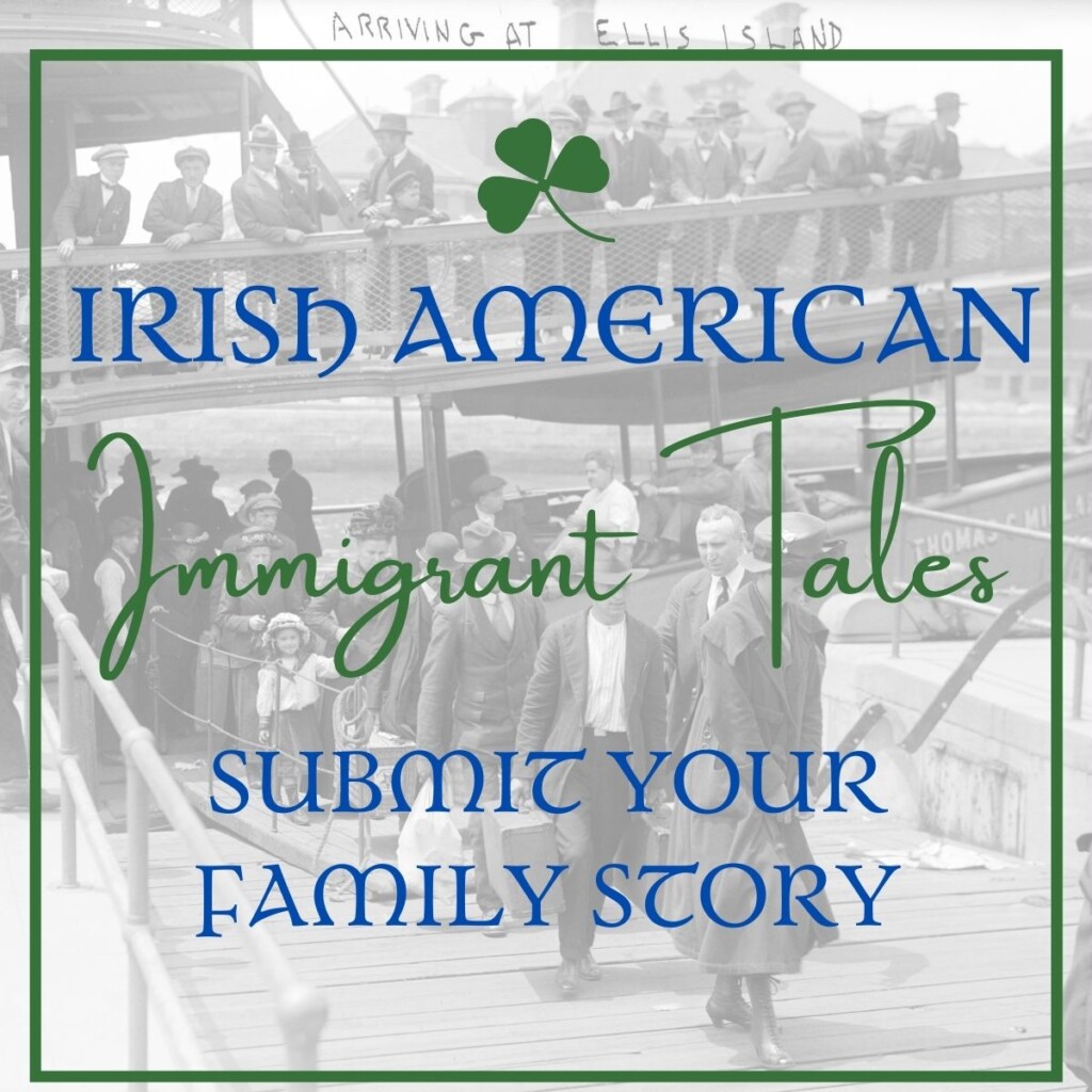 Irish American Immigrant Tales | Irish American Mom Immigrants leaving a ship with text overlay