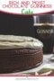 Chocolate cake with frosting and a pint of Guinness plus text