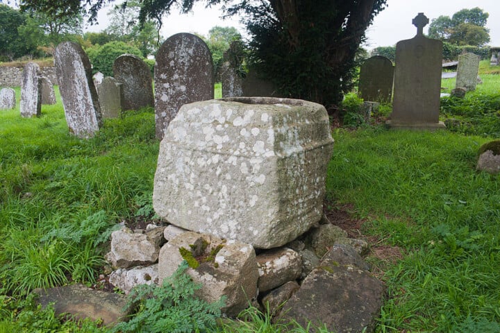 Stone in a cemetery 