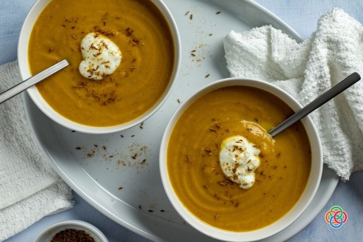 Two bowls of soup