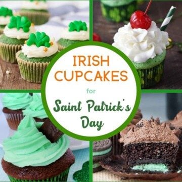 Cupcake collage with text