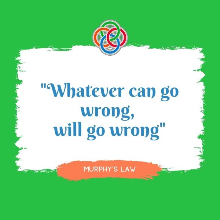 Murphy's law - whatever can go wrong will | Irish American Mom Text graphic about Murphy's Law
